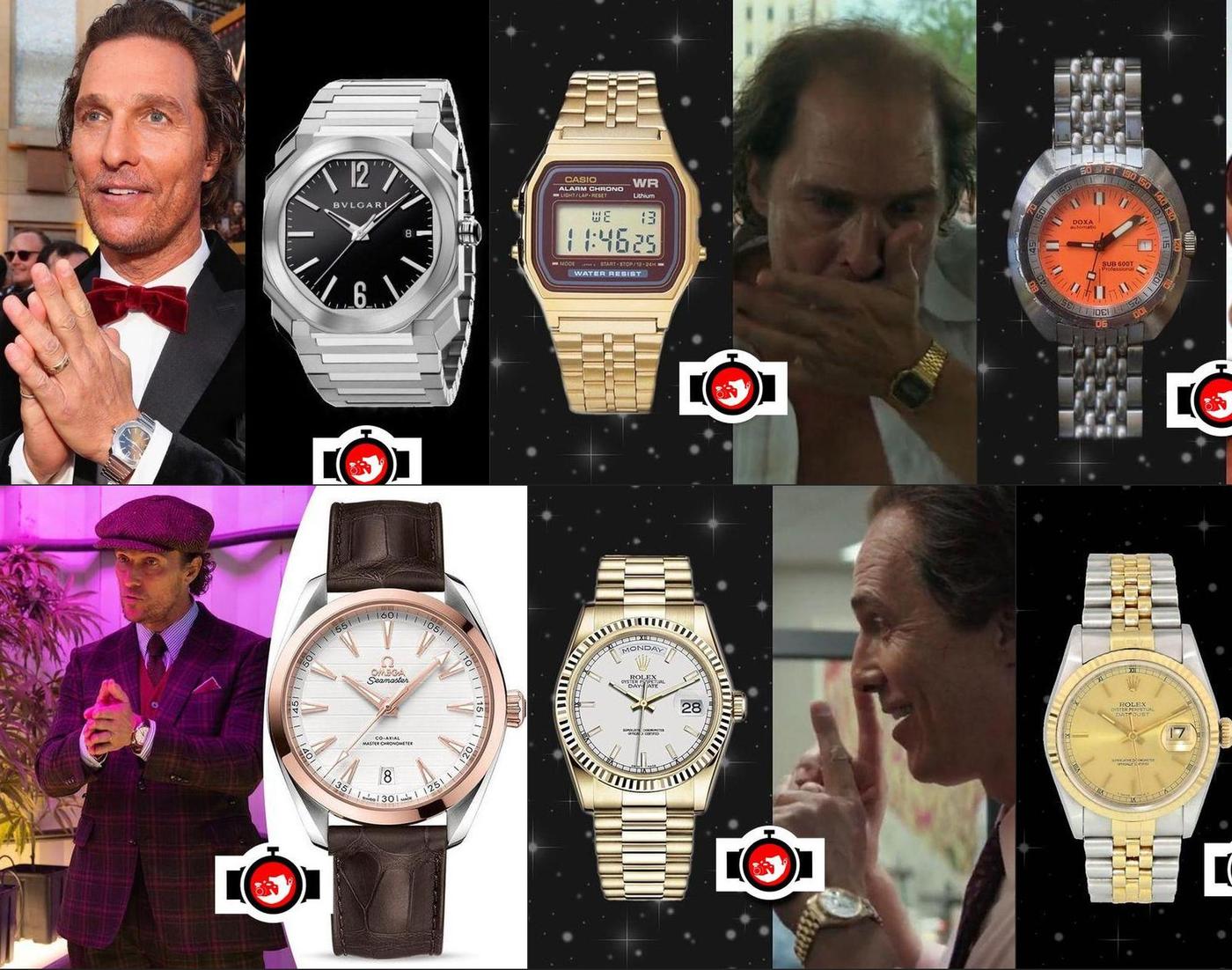 Matthew McConaughey's Impressive Watch Collection